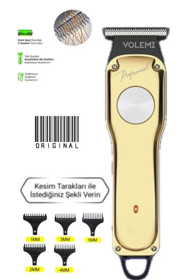 00085 Profesyonel Usb Şarjlı Berber Tıraş Makinesi Saç Sakal Tıraş Makinası Erkek Bakım Seti